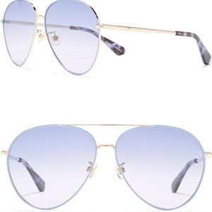 NEW Kate Spade Carolane 61mm Aviator Sunglasses